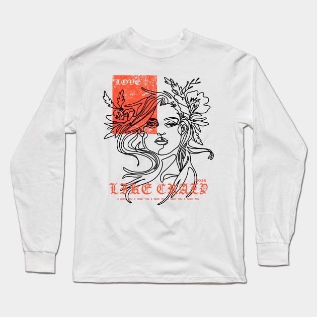 Love Like Crazy Women Long Sleeve T-Shirt by NJORDUR